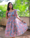 Vintage Style Midi Dress