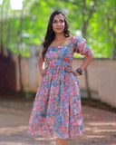 Vintage Style Midi Dress