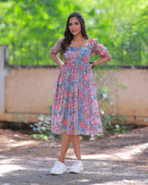 Vintage Style Midi Dress