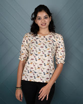 Dino Multi Printed Short-Top - sale