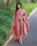 Roja Mazhai Kurti set with Dupatta