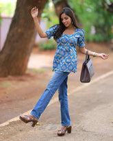 Neelapushpa Short Top