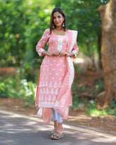 Semmanjal Menmai Kurti Top and Dupatta