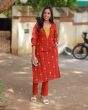 Sembon Kurti Set with Dupatta