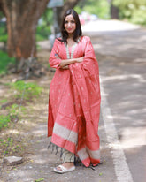Pavazha Megam Kurti set with Dupatta