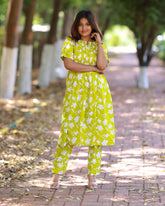 Green Flower Co-ords