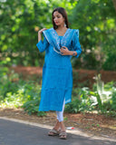 Kadal Nizhal Kurti Top and Dupatta