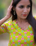 Green Floral Co-ords