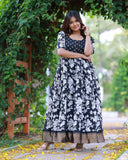 Suva Classic Black & White Gown Set