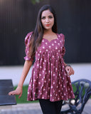 Mulberry Petal Peplum