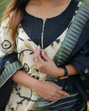 Ponmaalai Golden Kurti set with Dupatta