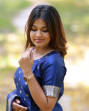 Suva Royal Blue Salwar Top and Bottom