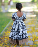 Suva Classic Black & White Gown Set - Daughter