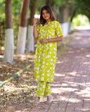 Green Flower Co-ords