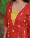 Sembon Kurti Set with Dupatta