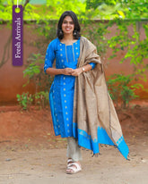 Maya Mugil Kurti set with Duppatta