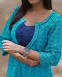 Neelavaani Kurti sert with Dupatta