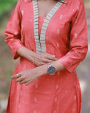 Pavazha Megam Kurti set with Dupatta