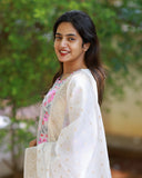 Rose veil Kurti set with Dupatta