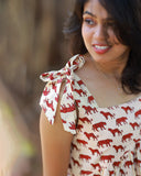 Siragugal Tie-Up Midi Dress