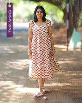 Siragugal Tie-Up Midi Dress