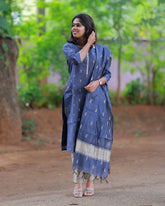 Pavitra Neelam Kurti Set