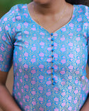 Neelakiranam Top and Bottom Brocade Set