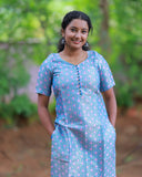 Neelakiranam Top and Bottom Brocade Set