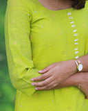 Manjal Visumbu Kurta set with Dupatta