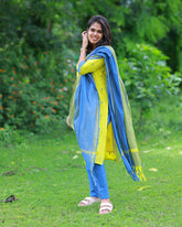 Malarndha Vaanam Kurti Set with Dupatta