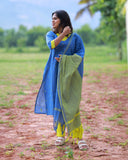 Neerth Thenral Kurti set with Dupatta