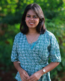 Elepant Parade Wrap Top