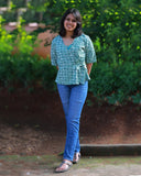 Elepant Parade Wrap Top