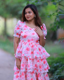 Rosy Ruffle Dress