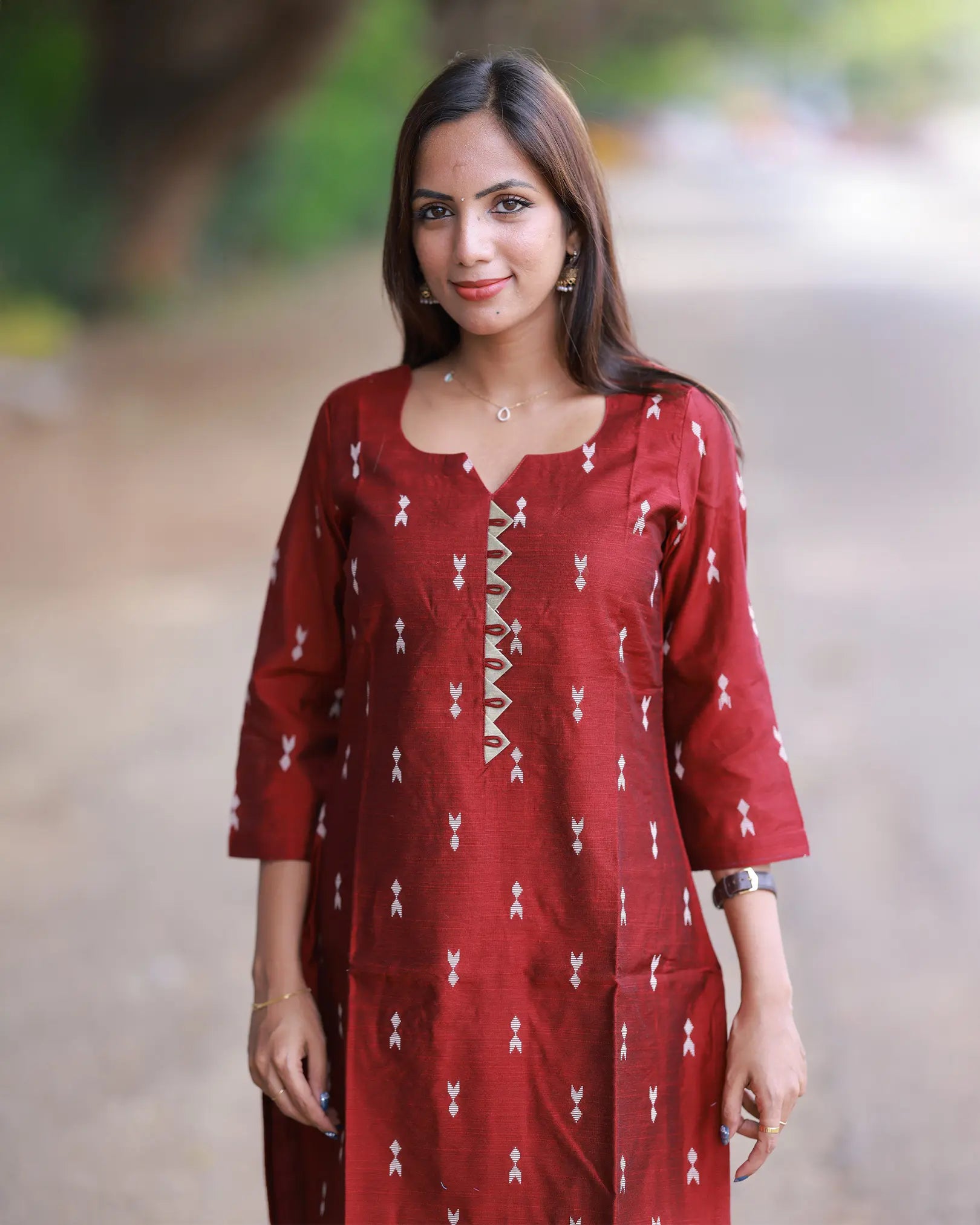 Sengadhir Megam Kurti set with Duppatta