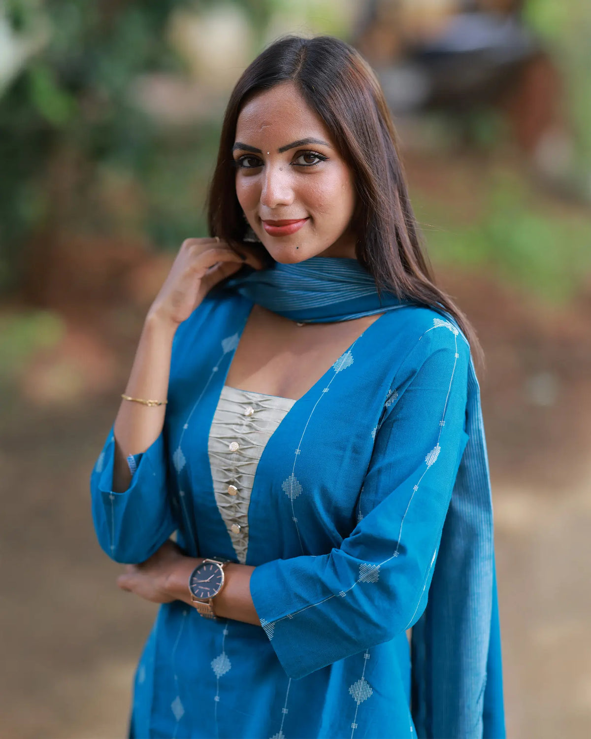 Kodaivaanam Kurti Set with Dupatta
