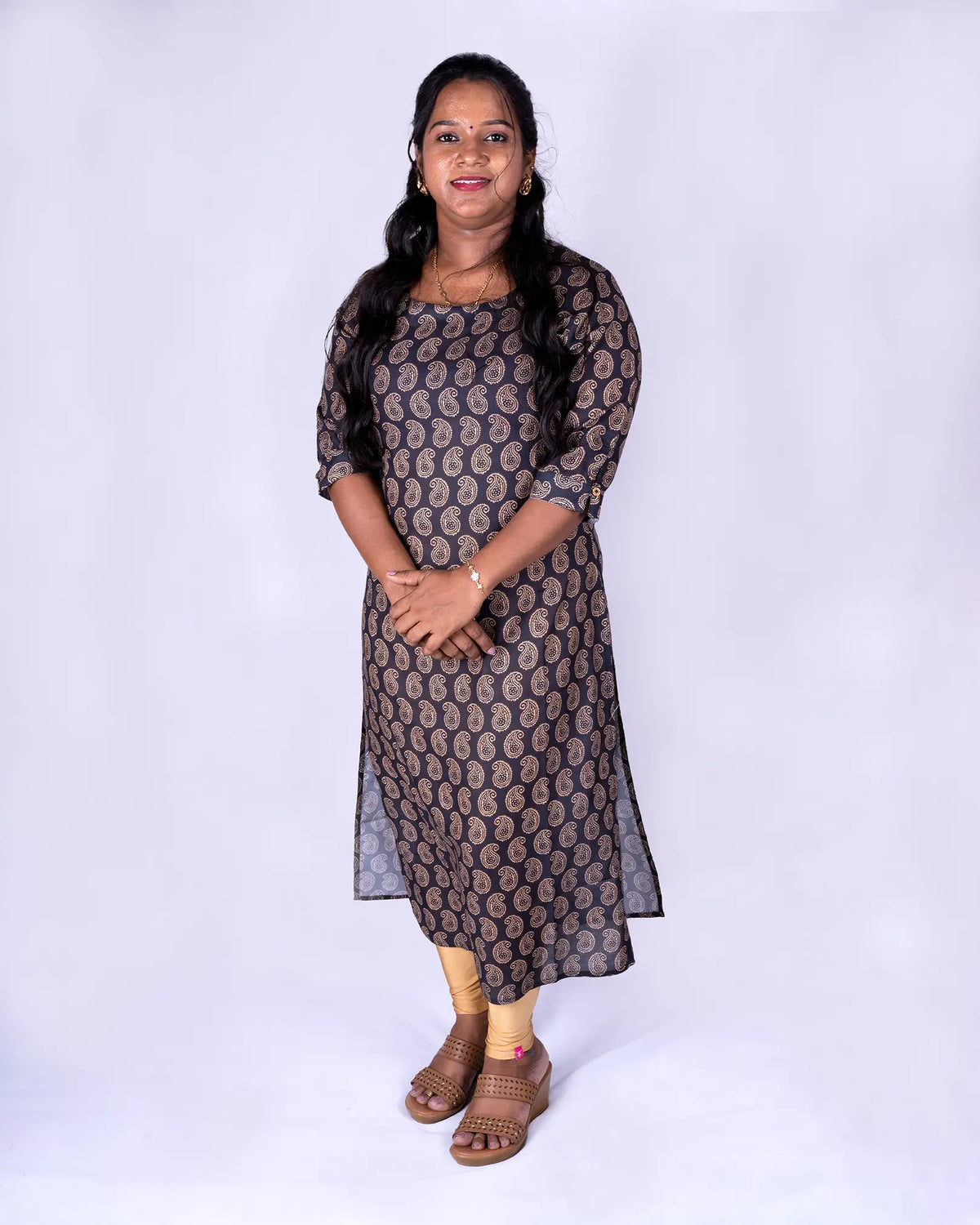 Poly Cotton Printed Kurti