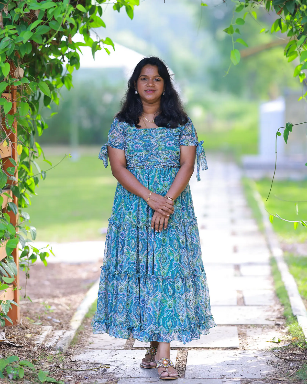 Ocean Breeze Boho Maxi Dress