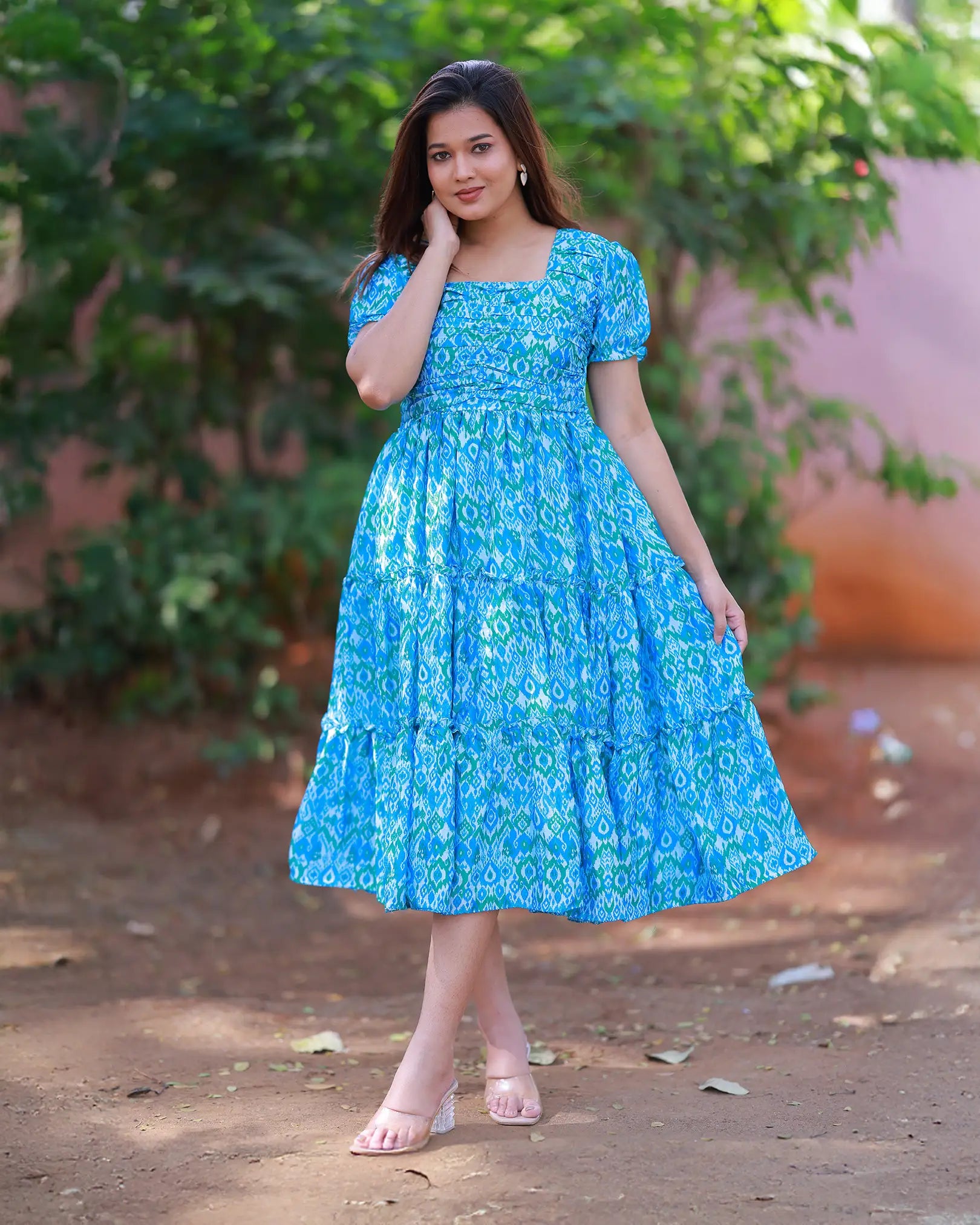 Breeze Blue Frills Dress
