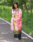 Sunrise Rose Kurti set with Dupatta