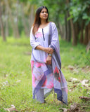Malligai Malar  Kurti set with Dupatta