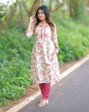 Maragatha Roja Kurti set with Dupatta