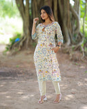 Aishwarya  Oviyam Kurti set with Dupatta