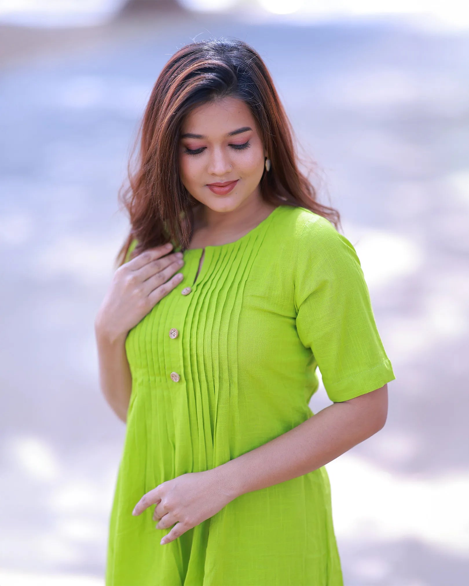 Suva Lime Kurta Palazzo Set