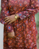 Rustic Bloom Maxi Dress