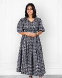 Black Elephant Printed Dress