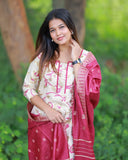 Maragatha Roja Kurti set with Dupatta