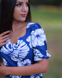 Tropical Bloom Midi Dress