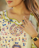 Kalaichithiram Kurti set with Dupatta