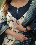 Ponmaalai Golden Kurti set with Dupatta